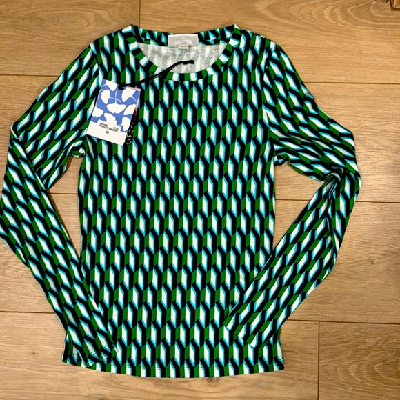 DVF for Target NWT Geometric Print Shirt. XXS - Picture 1 of 3